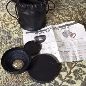 Vintage Olympus wide angle camera lens IS/L A-28 HQ Converter 0.8 x Japan made